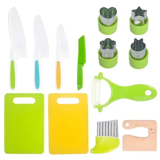 Kids Cooking Set & Montessori Kitchen Tools (13/17pcs) 13PCS 1