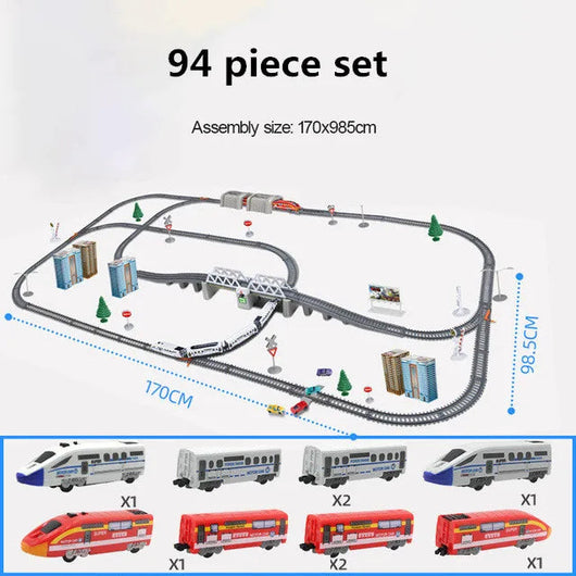 Electric High Speed Train Set for Kids 94PCS