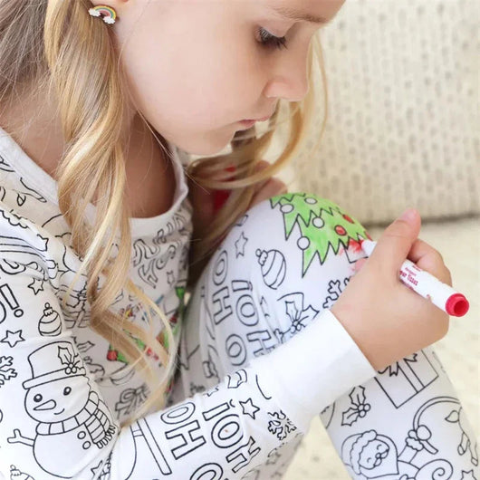 DIY Colouring Pyjama Set for Kids 2–8Y