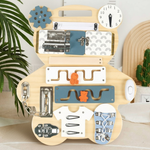 Bear Busy Board — The Toy That Teaches & Calms