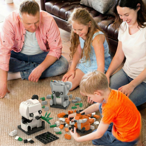 DIY Mini Animal Brick Building Kits for Kids (Ages 4+)
