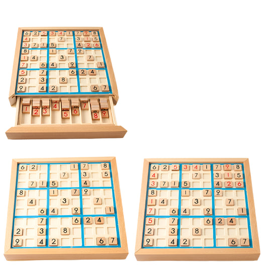 Wooden Sudoku Logic Puzzle Game