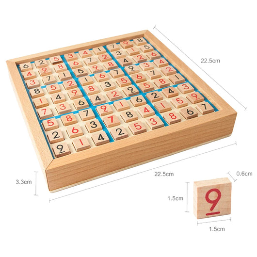 Wooden Sudoku Logic Puzzle Game