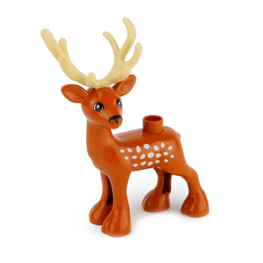 Montessori Zoo Animal Building Blocks Male Sika Deer
