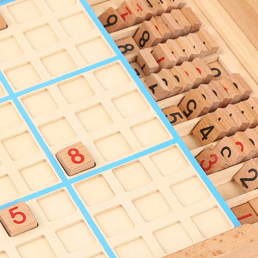 Wooden Sudoku Logic Puzzle Game