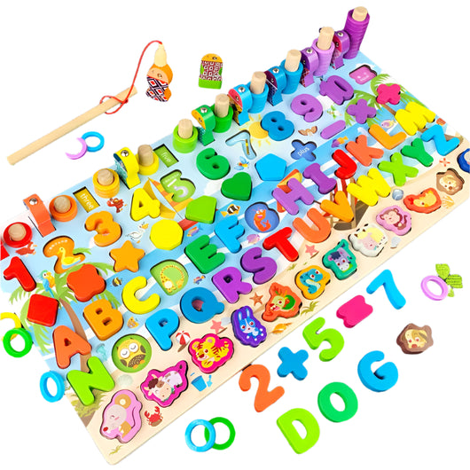 Wooden Educational Puzzle Toy 465 7in1