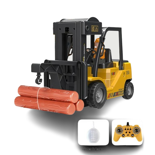 Kids RC Engineering Machinery Fork Lift Truck Hook with Tail Spray (Water injector included)