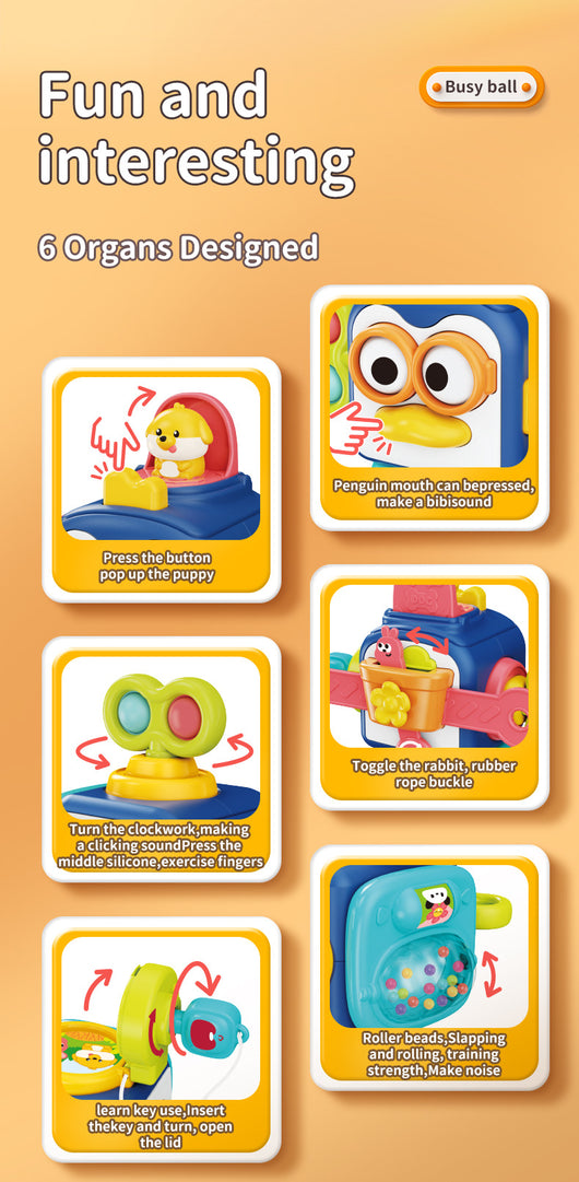 Baby Busy Board Montessori Sensory Toy
