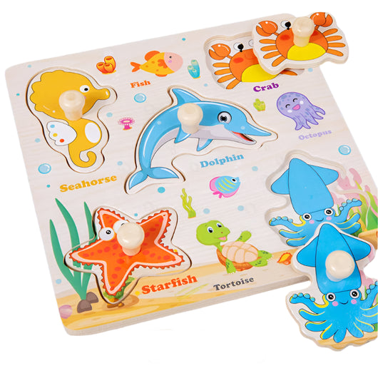 3D Montessori Wooden Puzzle Ocean