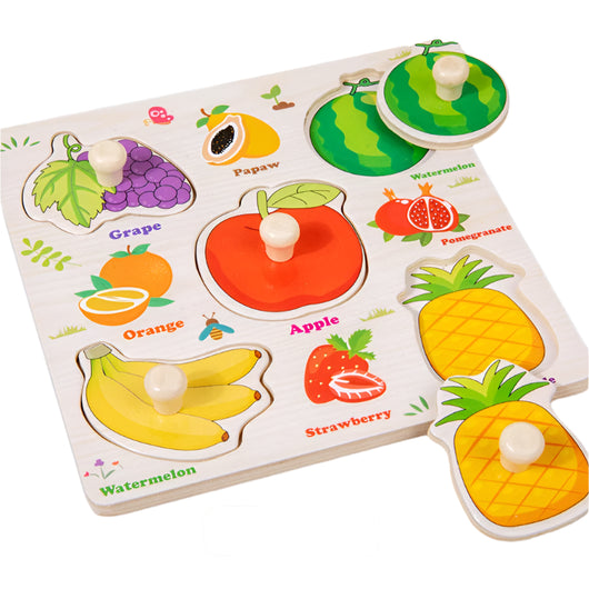 3D Montessori Wooden Puzzle Fruit