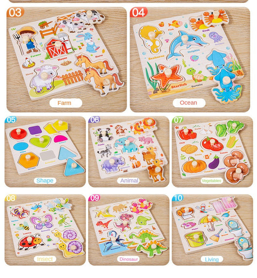 3D Montessori Wooden Puzzle