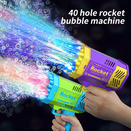 40 Hole Electric Bubble Gun Toy