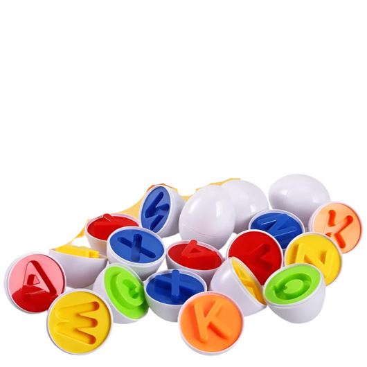 Matching Eggs Color & Shape Sorter 26Pcs Letter