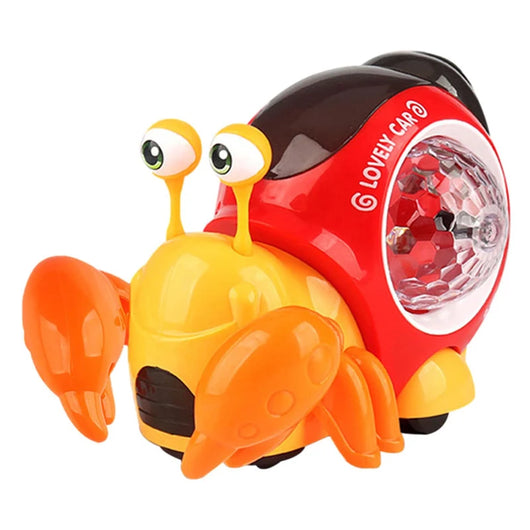 Crawling Crab Light Up Musical Toy Orange