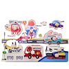 Montessori Wooden Shape Peg Puzzle Toy Traffic