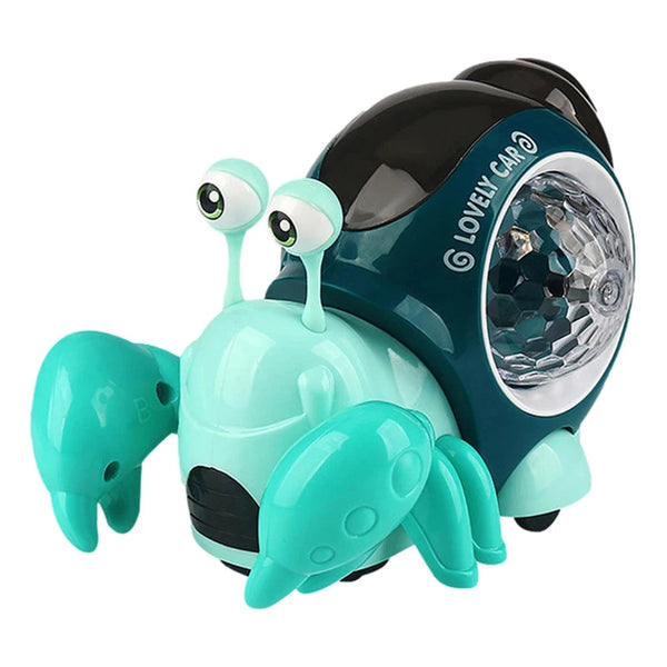 Crawling Crab Light Up Musical Toy Blue