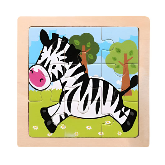 Kids Wooden Jigsaw Puzzle Zebra