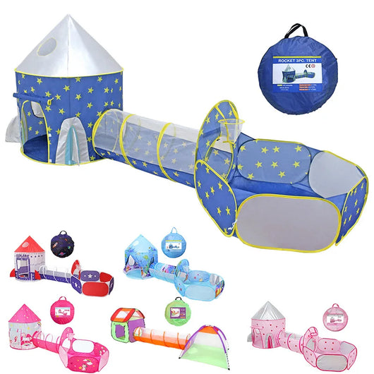 3 in 1 Space Play Tent with Tunnel