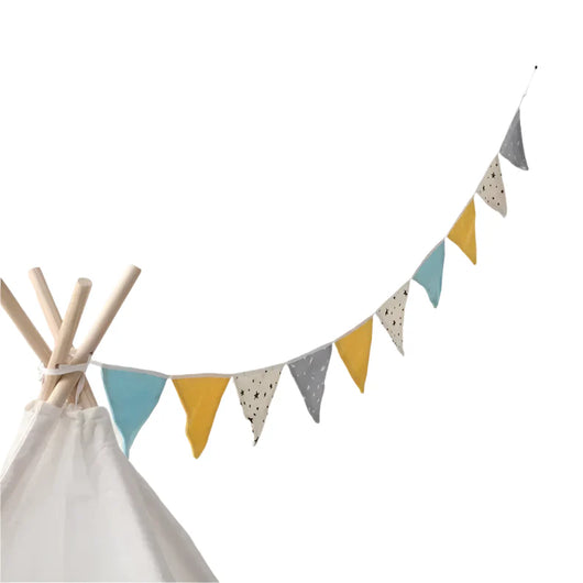 Kids Tent Play House Wigwam Flags for tent