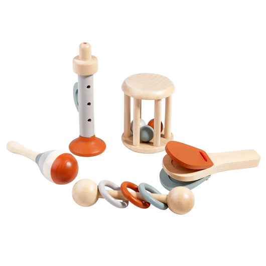 Natural Wooden Baby Rattle