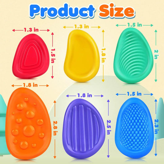 6 Pack Silicone Fidget Stress Relief