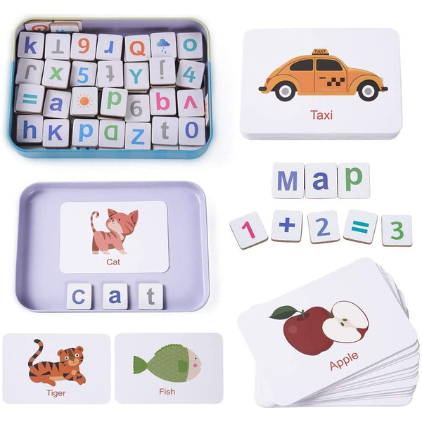 Wooden Magnetic Letters Numbers Set