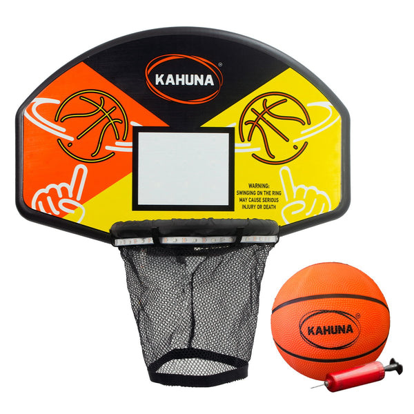 Kahuna Trampoline LED Basketball Hoop Set