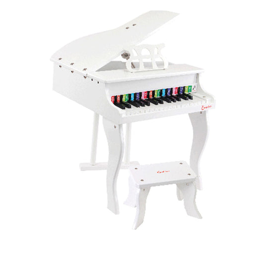 My First Wooden Mini Grand Piano – Kids Musical Instrument White