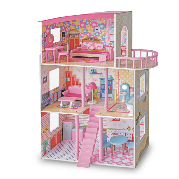 Large Wooden Girls Dollhouse