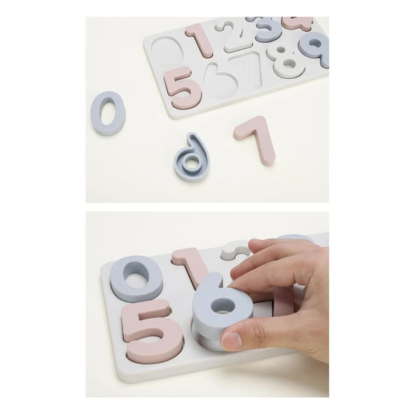 Colorful Silicone Number Puzzle Board