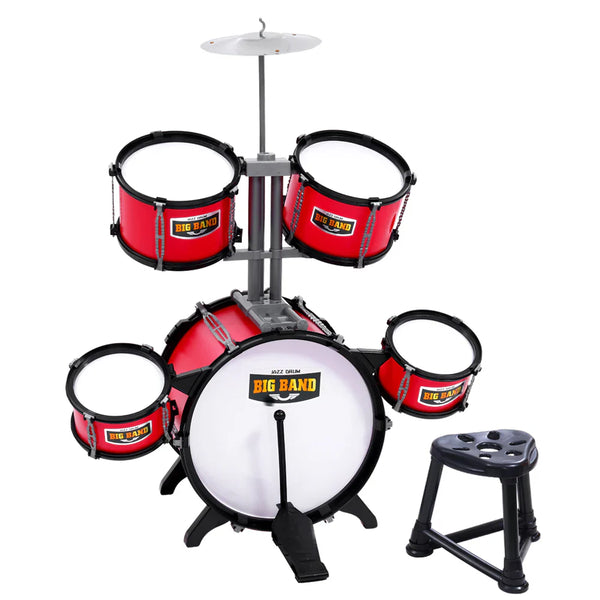 Kids 7-Piece Drum Set for Ages 3+