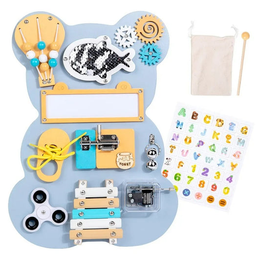 Bear Busy Board — The Toy That Teaches & Calms Bear Xylophone