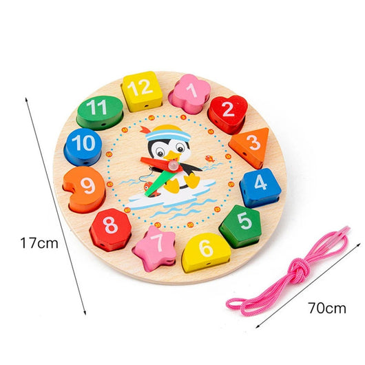 Wooden Geometric Shape Sorting Puzzle